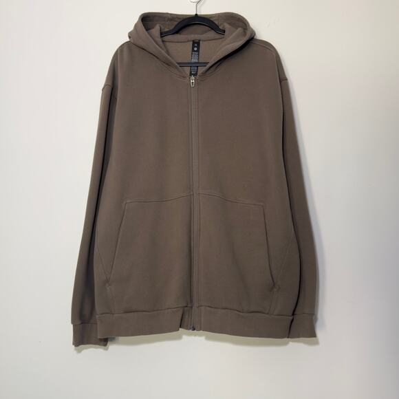 LULULEMON Mens Brown Full Zip Hooded Jacket  Size 2X XXL - Picture 1 of 2